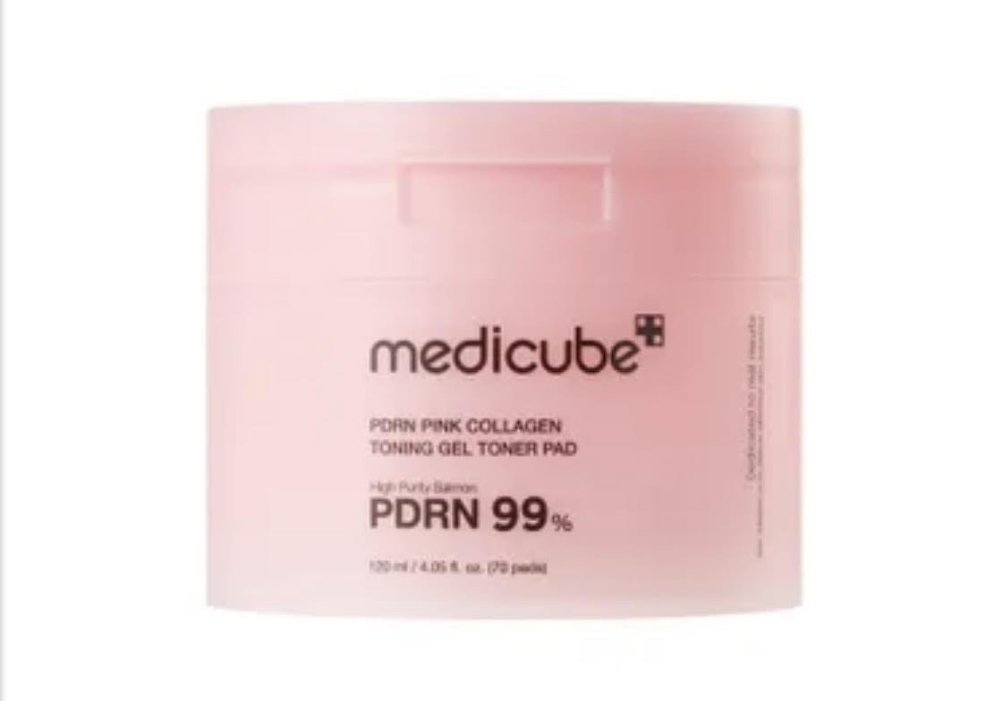 42 Medicube PDRN PINK COLLAGEN TONING GEL TONER PAD 70PCS - Image 1