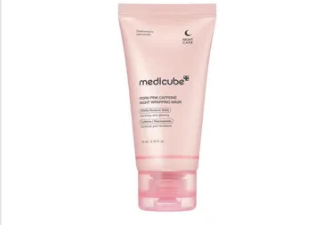 46 Medicube PDRN PINK CAFFEINE NIGHT WRAPPING MASK 75ML - Image 1